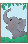 Glad elefant